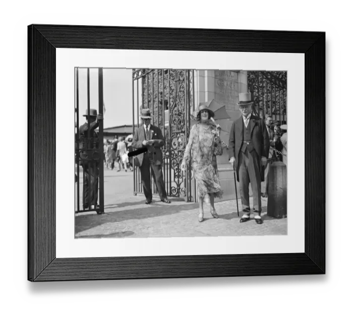 Framed Print : Eton versus Harrow at Lords. Sir Clement and Lady Kinloch Cooke 12 July 1929