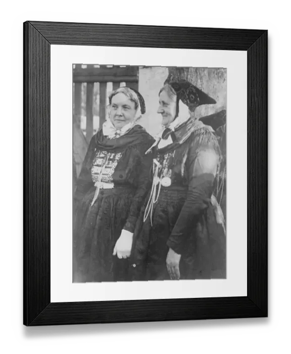 Framed Print : Danish women wearing old style Danish dresses. 1932 Framed Print : Danish women wearing old style Danish dresses. 1932