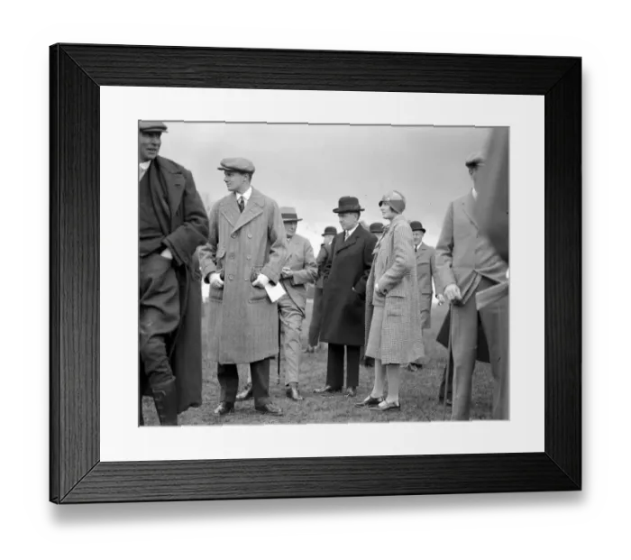 Framed Print : Newmarket Bloodstock Sales, Lord Molyneux (hands in coat pocket), Lord Beaverbrook Framed Print : Newmarket Bloodstock Sales, Lord Molyneux (hands in coat pocket), Lord Beaverbrook