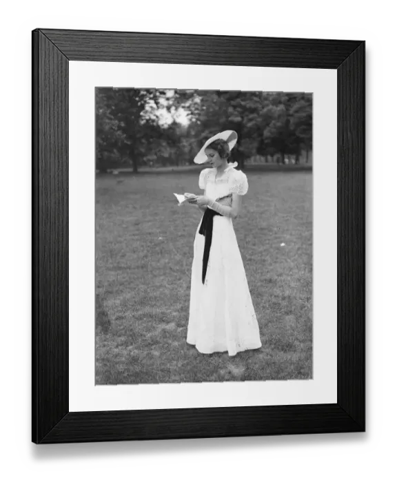 Framed Print : New fashion for Ascot. One of the lovely fashions designed by Ulick Philippe of London for ascot Framed Print : New fashion for Ascot. One of the lovely fashions designed by Ulick Philippe of London for ascot