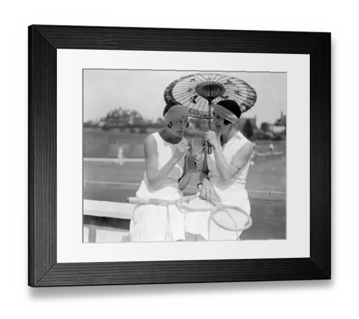 Framed Print : Frinton Tennis Tournament. Miss J. E. Stevens and Mrs Craddock 15 July 1929 Framed Print : Frinton Tennis Tournament. Miss J. E. Stevens and Mrs Craddock 15 July 1929