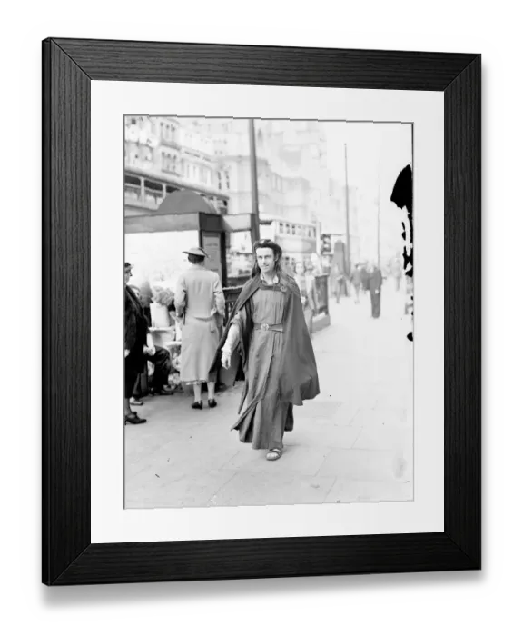 Framed Print : Brings the Middle Ages to London. Count Potocki of Montalk, a Polish poet and writer Framed Print : Brings the Middle Ages to London. Count Potocki of Montalk, a Polish poet and writer