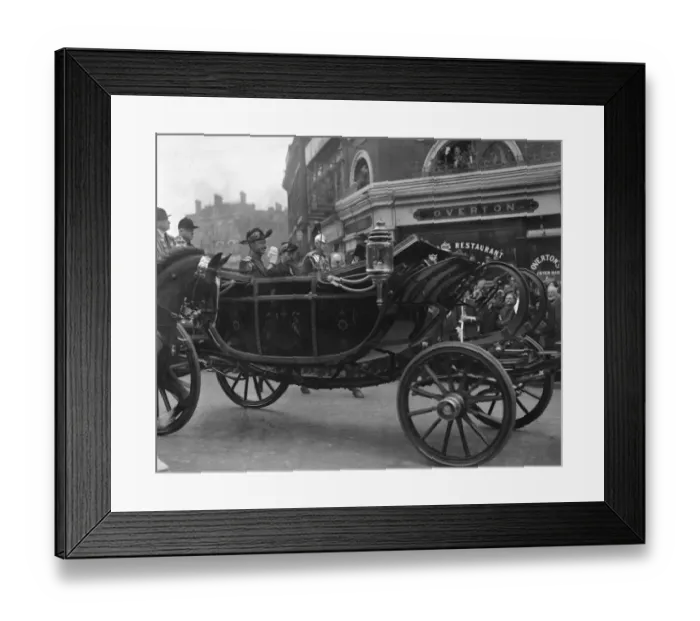Framed Print : King of Denmark arrives in London. King George and King Christian Framed Print : King of Denmark arrives in London. King George and King Christian