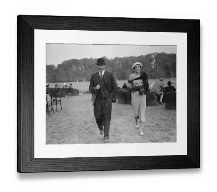 Framed Print : At the Polo tournament at Cowdray Park, Midhurst, Sussex - Mr and Mrs Wingfield Framed Print : At the Polo tournament at Cowdray Park, Midhurst, Sussex - Mr and Mrs Wingfield