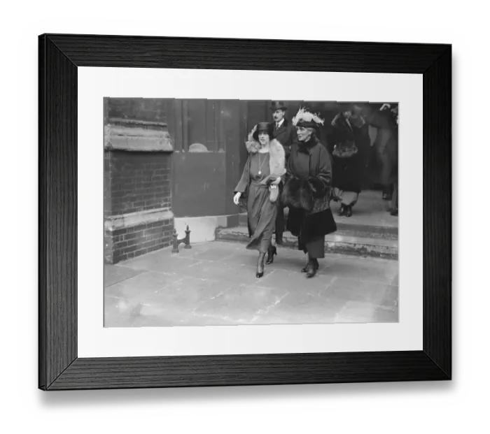 Framed Print : The christening of the infant son of the Honourable Mrs Thomas Cochrane at St Pauls Church