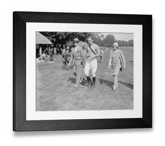 Framed Print : Goodwood week polo tournament at Cowdray Park. Left to right; Major Metcalfe Framed Print : Goodwood week polo tournament at Cowdray Park. Left to right; Major Metcalfe