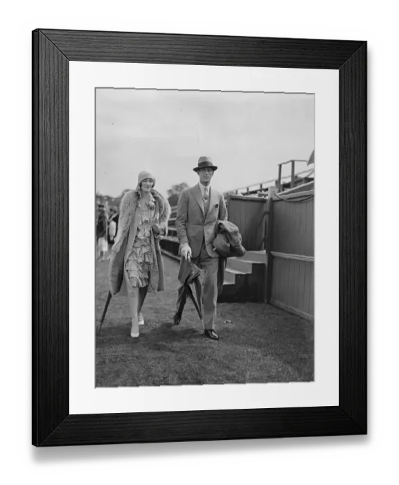 Framed Print : Polo at Hurlingham - El Gordo versus Hurricanes. Major and Lady Alexandra Metcalfe