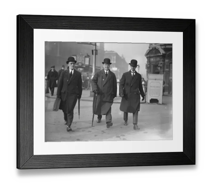 Framed Print : As they walk to the Houses of Parliament, Mr Arthur Henderson, MP, the Home Secretary Framed Print : As they walk to the Houses of Parliament, Mr Arthur Henderson, MP, the Home Secretary