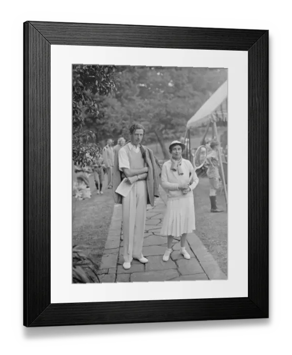 Framed Print : Lady Crossfields tennis club party at Highgate 1937 Framed Print : Lady Crossfields tennis club party at Highgate 1937