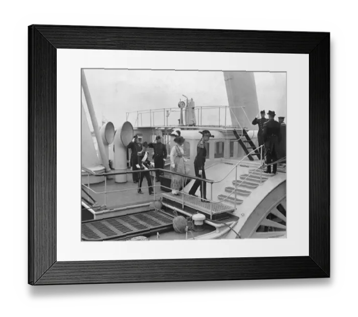 Framed Print : King and Queen of Denmark at Port Victoria. King Christian, Queen Alexandrine Framed Print : King and Queen of Denmark at Port Victoria. King Christian, Queen Alexandrine