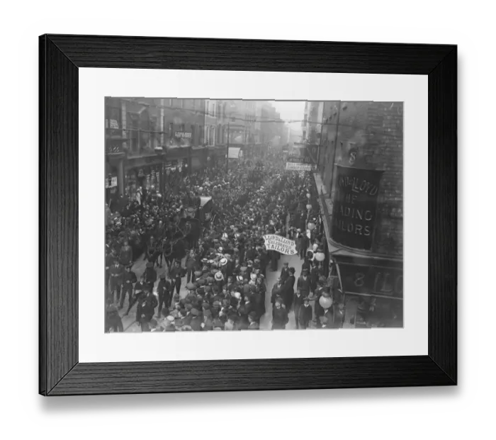 Framed Print : Funeral Procession in Dublin Procession in East Street Framed Print : Funeral Procession in Dublin Procession in East Street