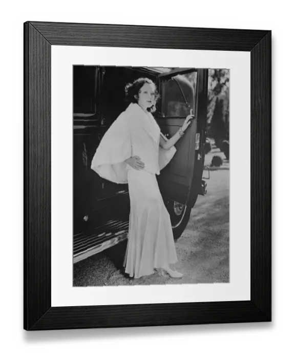 Framed Print : Charm and luxury. A luxurious and charming ensemble for the winter season. It