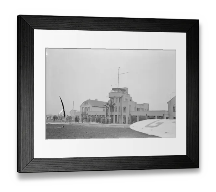 Framed Print : Aerodrome at Heston The club house, etc 21 May 1932 Framed Print : Aerodrome at Heston The club house, etc 21 May 1932