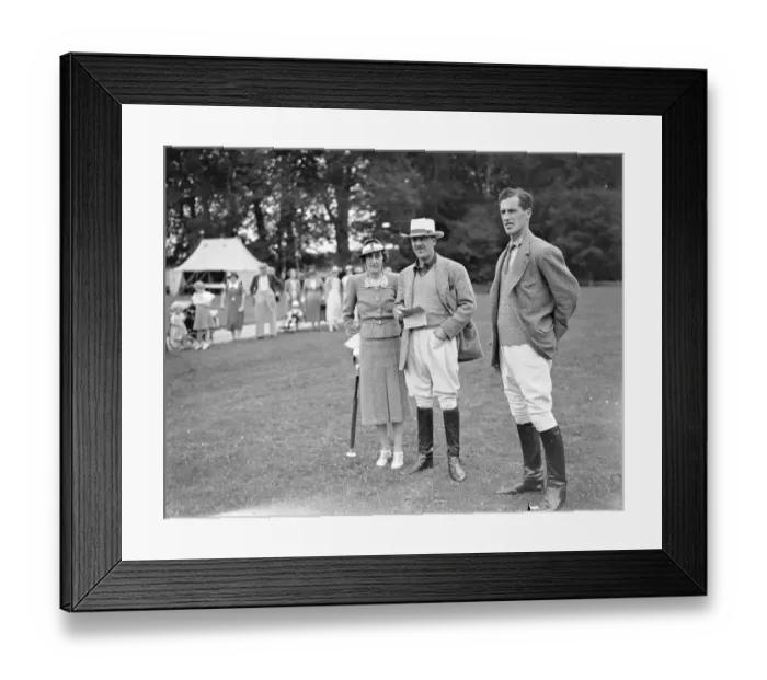 Framed Print : Watching the Polo at Cowdray Park at Midhurst in Sussex, Lord and Lady Cowdray Framed Print : Watching the Polo at Cowdray Park at Midhurst in Sussex, Lord and Lady Cowdray