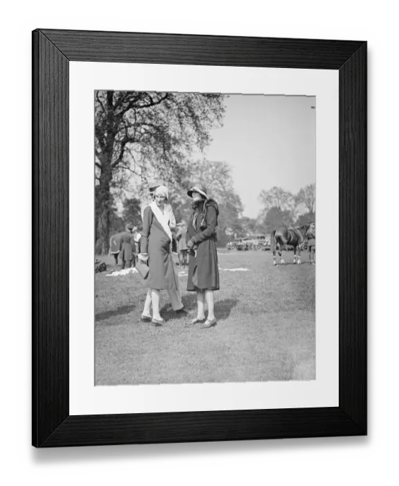 Framed Print : Polo at Ranelagh - Gunners versus Merchiston. Mrs Dudley Ward and Mrs Edgar Brassey Framed Print : Polo at Ranelagh - Gunners versus Merchiston. Mrs Dudley Ward and Mrs Edgar Brassey