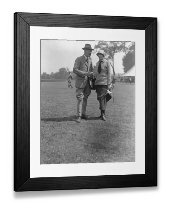 Framed Print : Polo Pony and Horse show at Ranelagh General Vaughan and Mrs Tilney 1925 Framed Print : Polo Pony and Horse show at Ranelagh General Vaughan and Mrs Tilney 1925