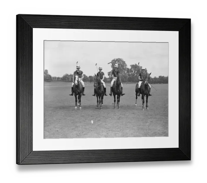 Framed Print : County Polo at Ranelagh B Team Left to right A H Head, F F B St George