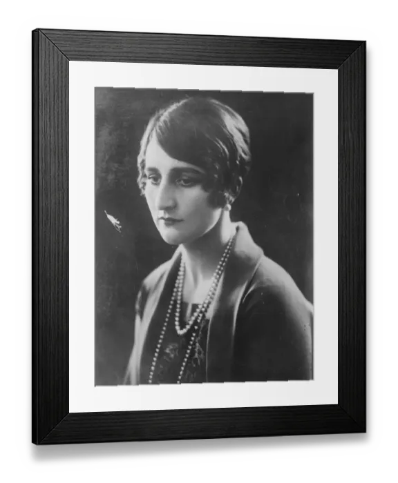 Framed Print : Sir Paul Dukes Bride Mrs Margarets Rutherford Mills, formerly wife of Mr Ogden Framed Print : Sir Paul Dukes Bride Mrs Margarets Rutherford Mills, formerly wife of Mr Ogden