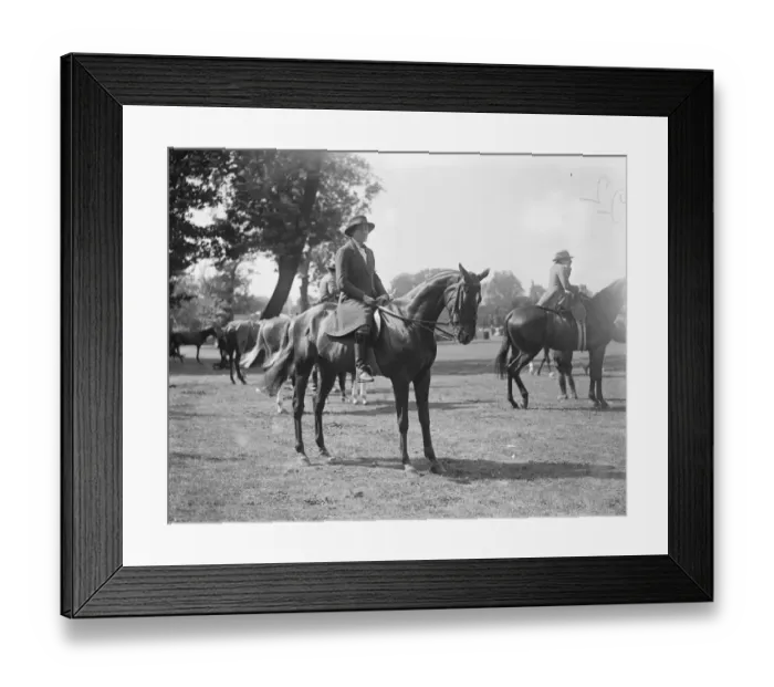 Framed Print : Ranelagh Polo club - Horse and Polo Show Hon Mrs F W Barrett 1922 Framed Print : Ranelagh Polo club - Horse and Polo Show Hon Mrs F W Barrett 1922