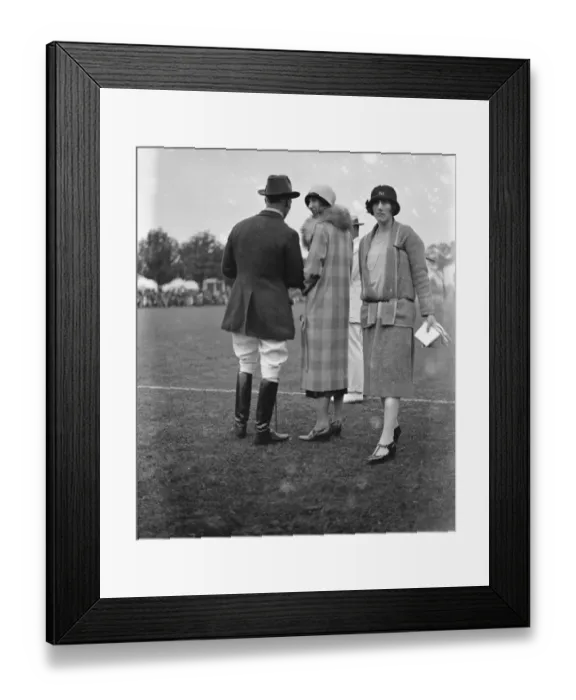 Framed Print : Ladies mounted sports at Ranelagh. Lady Blanche Douglas ( right ). 1925 Framed Print : Ladies mounted sports at Ranelagh. Lady Blanche Douglas ( right ). 1925