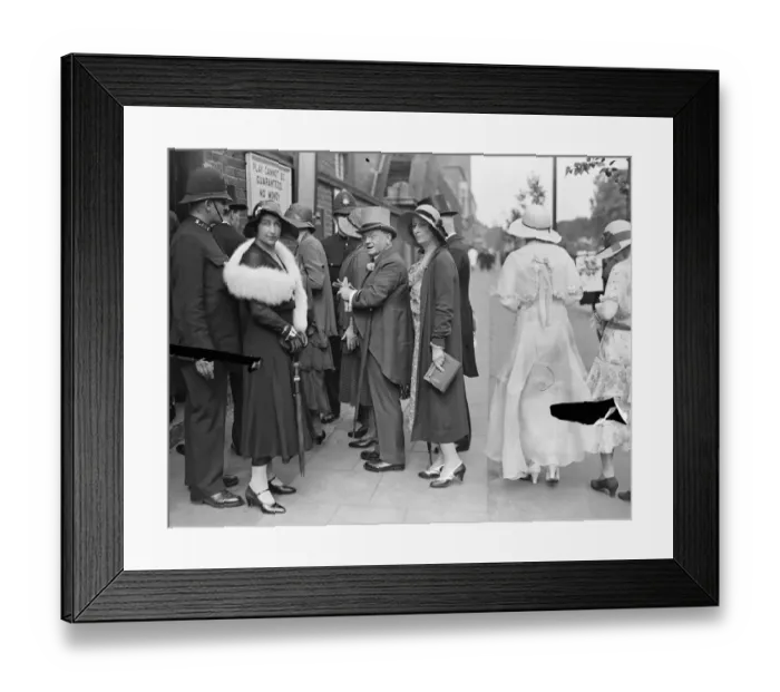 Framed Print : Eton versus Harrow at Lords. Mr and Mrs Ls Amery. 10 July 1931 Framed Print : Eton versus Harrow at Lords. Mr and Mrs Ls Amery. 10 July 1931