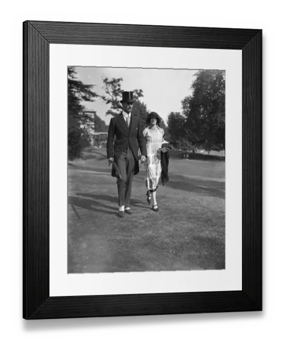 Framed Print : International polo match at the Hurlingham Club, London - the British Army versus
