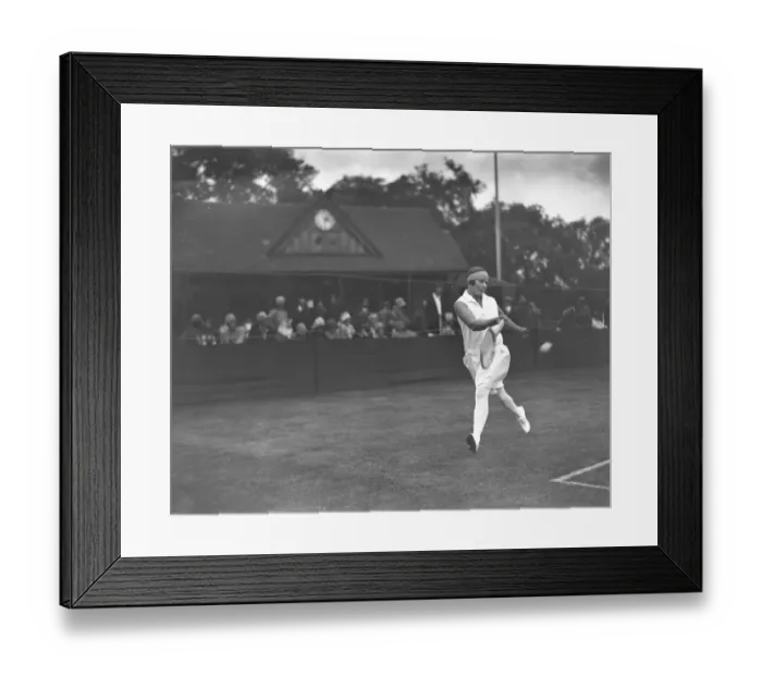 Framed Print : At the Beckenham Tennis Tournament, Miss Joan Sterry on court. 1928 Framed Print : At the Beckenham Tennis Tournament, Miss Joan Sterry on court. 1928