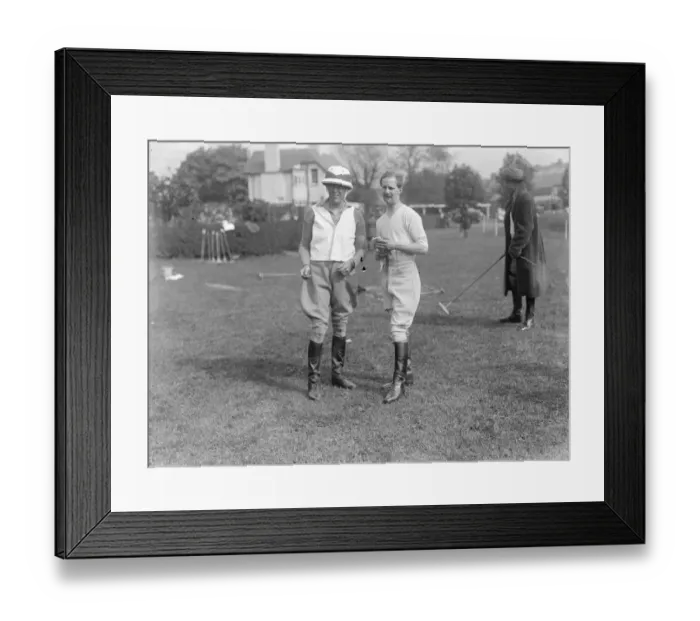 Framed Print : Polo at the Ranelagh Club, West London. Mr EH Tyrrell - Martin and the Honourable Framed Print : Polo at the Ranelagh Club, West London. Mr EH Tyrrell - Martin and the Honourable