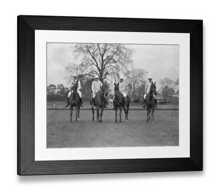 Framed Print : Ranelagh Polo club - The Buccanners - left to right, Mr Whitbread, Colonel L C Swift Framed Print : Ranelagh Polo club - The Buccanners - left to right, Mr Whitbread, Colonel L C Swift