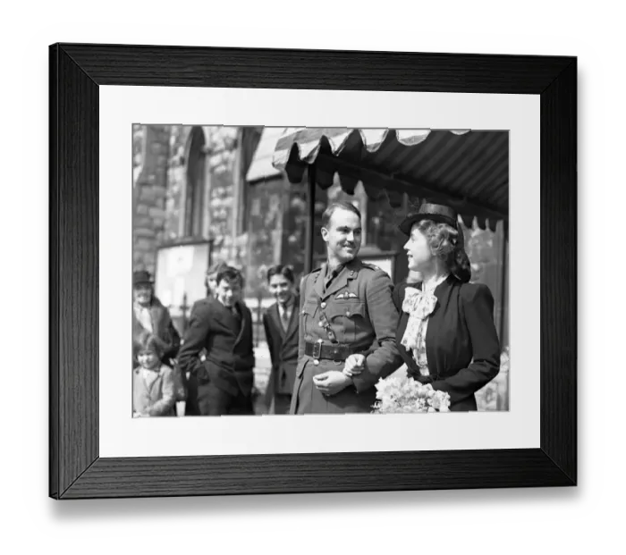 Framed Print : Wedding of Viscount Hanworth and Miss Rosamund Parker ( ATS ) at St Peters Church Framed Print : Wedding of Viscount Hanworth and Miss Rosamund Parker ( ATS ) at St Peters Church