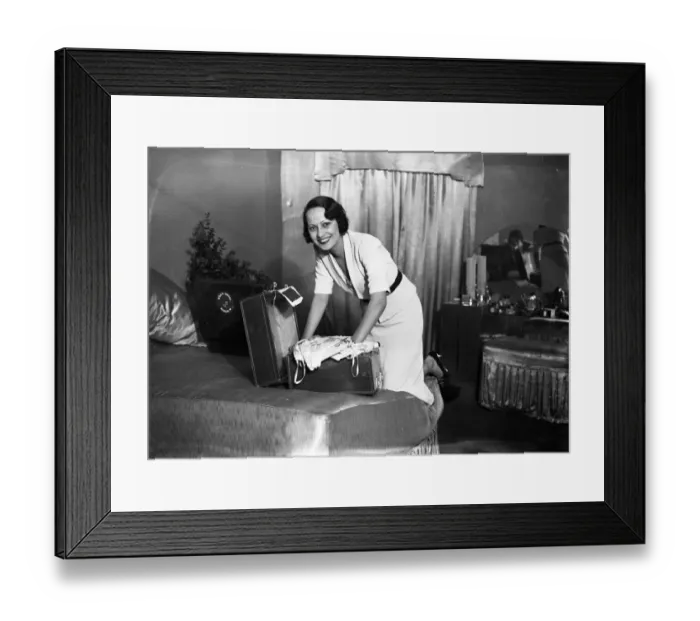 Framed Print : Miss Merle Oberon, the British film star who created so much interest in her film