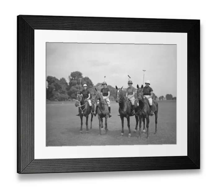 Framed Print : Ladies Inter Club Polo at Ranelagh - Rugby team, left to right Hon Mrs Edward Greenall Framed Print : Ladies Inter Club Polo at Ranelagh - Rugby team, left to right Hon Mrs Edward Greenall