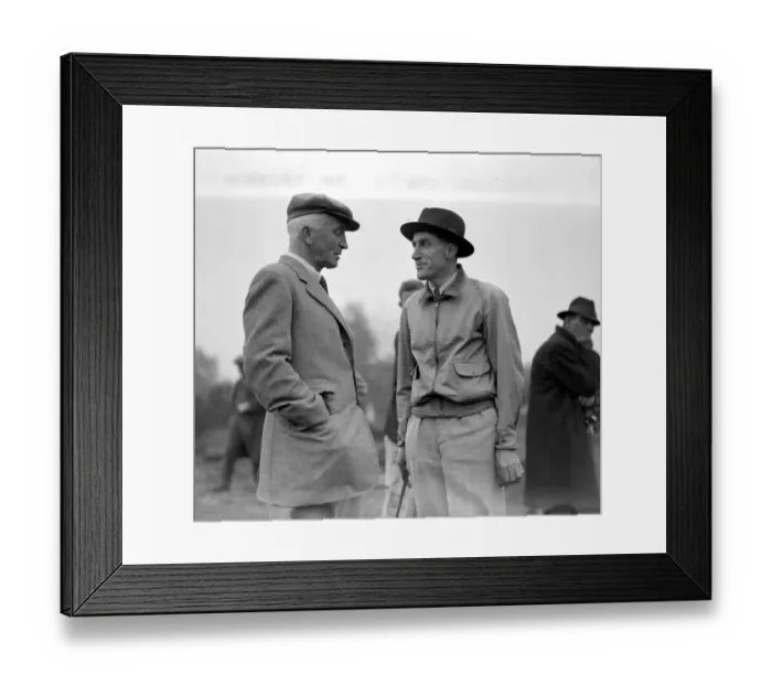 Framed Print : Parliamentary Golf Tournament at Walton Heath. Sir John Simon and Mr Geoffrey Shakespeare Framed Print : Parliamentary Golf Tournament at Walton Heath. Sir John Simon and Mr Geoffrey Shakespeare
