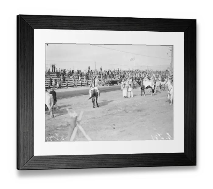 Framed Print : Original caption: Great Indian gathering in the honour of the King and Queen during Framed Print : Original caption: Great Indian gathering in the honour of the King and Queen during
