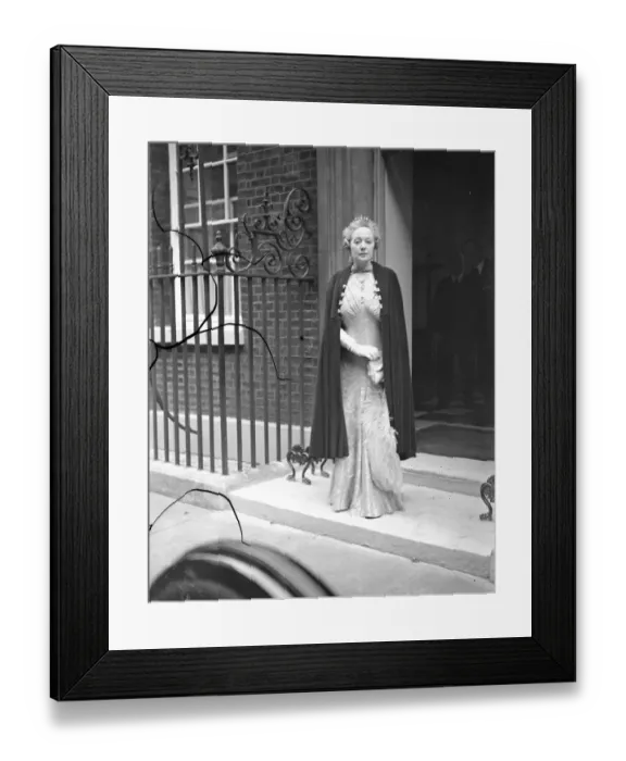 Framed Print : The State opening of Parliament. Mrs Neville Chamberlain wife of the Prime Minister Framed Print : The State opening of Parliament. Mrs Neville Chamberlain wife of the Prime Minister