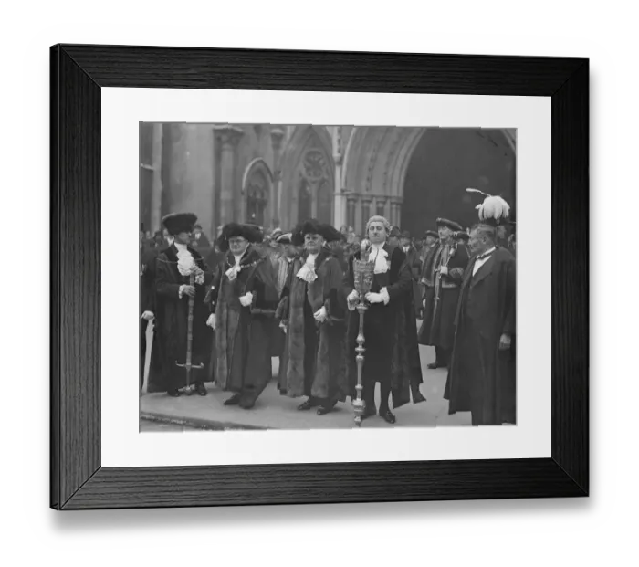 Framed Print : The Lord Mayors Show Left Sir Percy Greenaway ( Elect ) and Sir Maurice Jenks Framed Print : The Lord Mayors Show Left Sir Percy Greenaway ( Elect ) and Sir Maurice Jenks