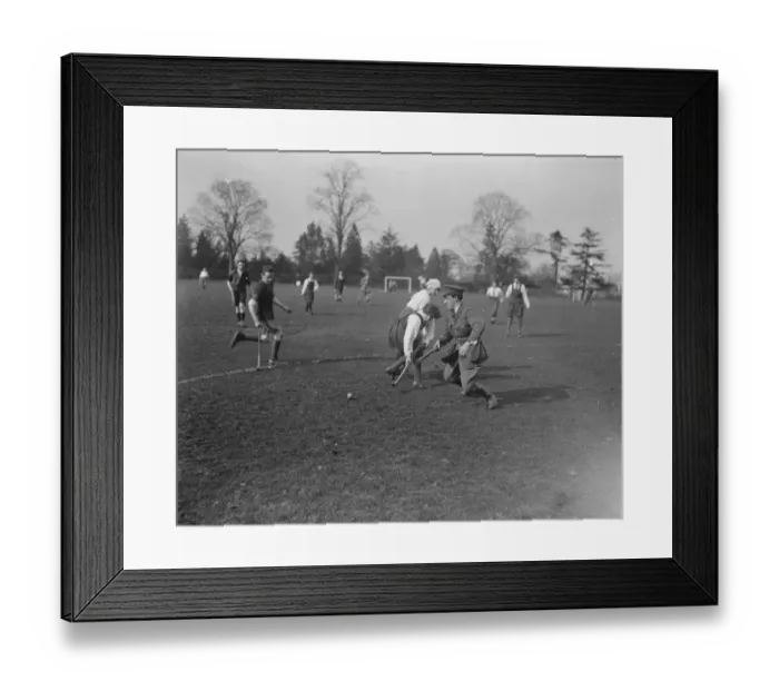 Framed Print : Royal Airforce mixed hockey at RAF Uxbridge 2 March 1919