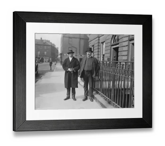 Framed Print : Colonel Sprot and his agent Mr Smith. East Fife elections Framed Print : Colonel Sprot and his agent Mr Smith. East Fife elections