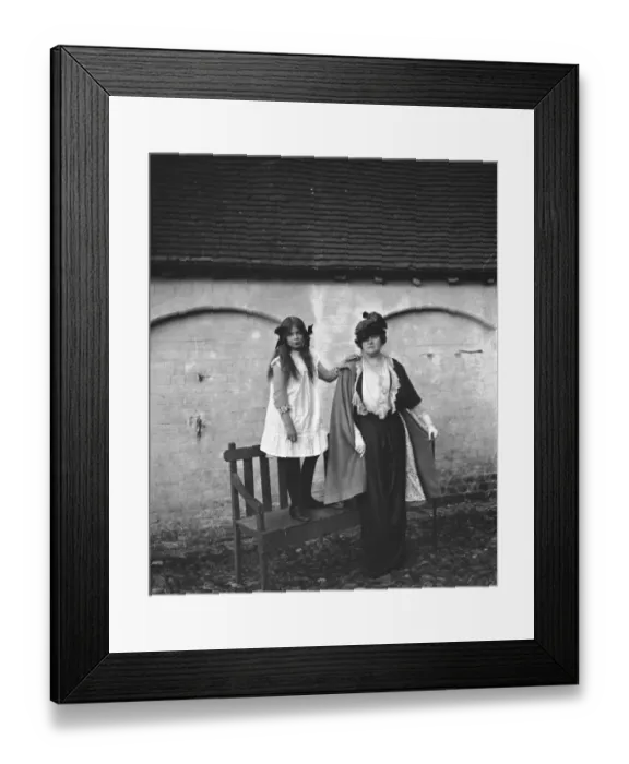 Framed Print : Countess of Warwick and Hon Mercie Greville Framed Print : Countess of Warwick and Hon Mercie Greville