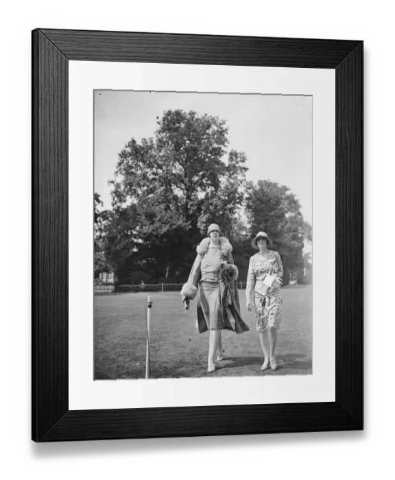 Framed Print : Ranelagh Polo club - Kings Coronation Cup Final Mrs De Villars Pritchard and Mrs Framed Print : Ranelagh Polo club - Kings Coronation Cup Final Mrs De Villars Pritchard and Mrs