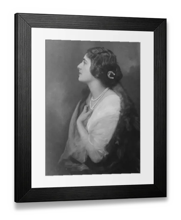 Framed Print : A study of the Baroness Morpurgo, one of Italys most beautiful women. The Baroness