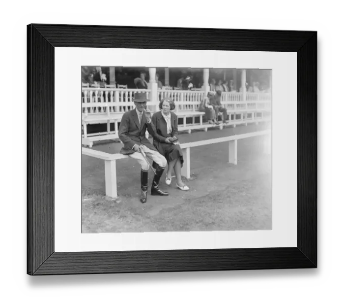 Framed Print : Polo at the Ranelagh Club, West London. The match between the Scots Greys team Framed Print : Polo at the Ranelagh Club, West London. The match between the Scots Greys team