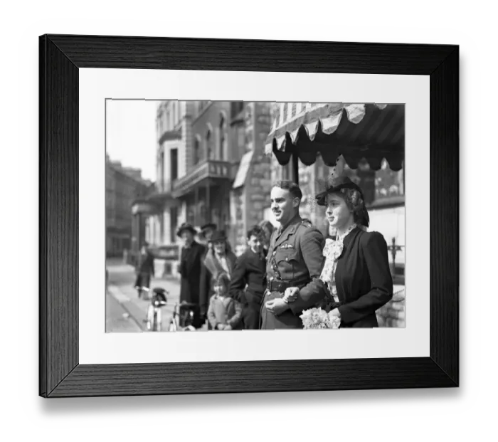 Framed Print : Wedding of Viscount Hanworth and Miss Rosamund Parker ( ATS ) at St Peters Church Framed Print : Wedding of Viscount Hanworth and Miss Rosamund Parker ( ATS ) at St Peters Church