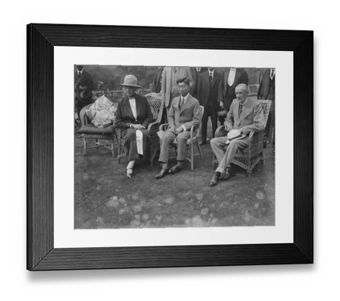 Framed Print : At Kerry House, Kingston Hill Major General Lawrence ( right ) and Mrs Drummond Framed Print : At Kerry House, Kingston Hill Major General Lawrence ( right ) and Mrs Drummond