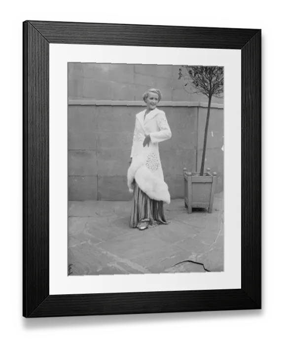 Framed Print : New autumn fashions were displayed at the Fur Fashion Show organised by the National Framed Print : New autumn fashions were displayed at the Fur Fashion Show organised by the National