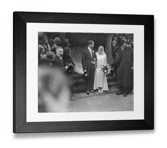 Framed Print : Wedding of Hon Maurice Lubbrock and Hon Adelaide Stanley at St Georges Hanover Framed Print : Wedding of Hon Maurice Lubbrock and Hon Adelaide Stanley at St Georges Hanover