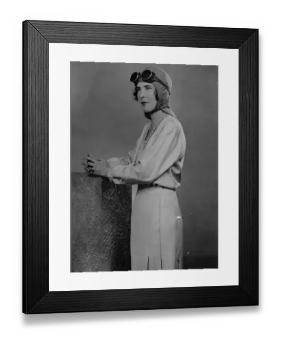 Framed Print : The Hon Mrs Victor Bruce. 1 September 1930 Framed Print : The Hon Mrs Victor Bruce. 1 September 1930