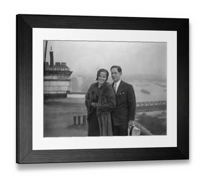 Framed Print : Barbara Kent, the film star, and Harry Edington, the Hollywood business agent Framed Print : Barbara Kent, the film star, and Harry Edington, the Hollywood business agent