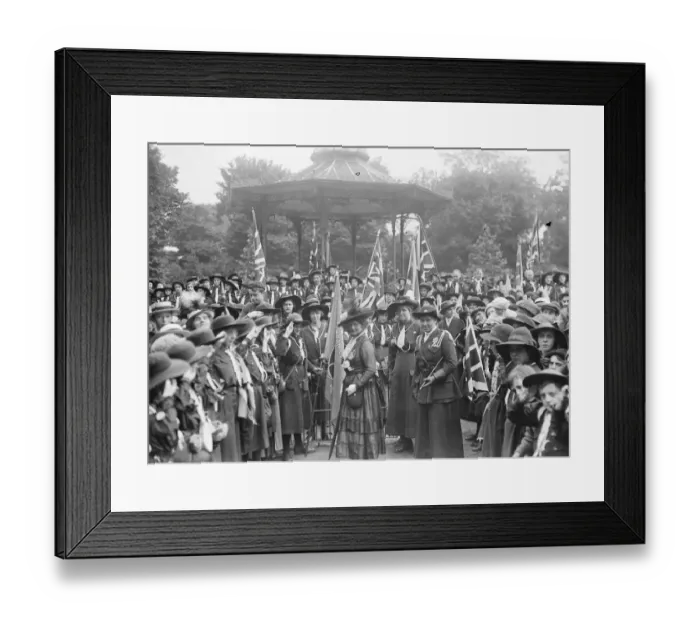 Framed Print : Rally of London Girl Guides in Battersea Park Miss Agnes Baden Powell Framed Print : Rally of London Girl Guides in Battersea Park Miss Agnes Baden Powell