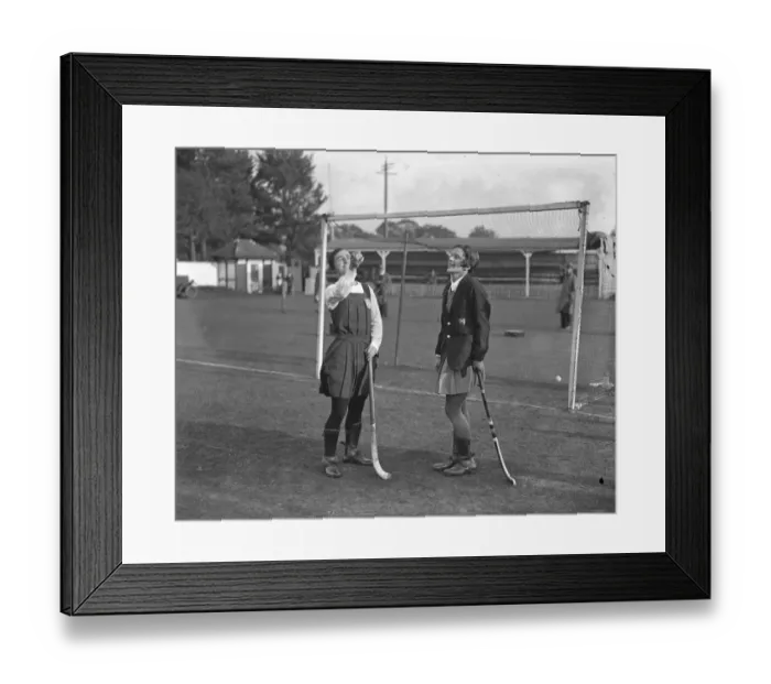 Framed Print : England versus Australia, Womens hockey Southampton Miss F I Bryan ( England ) Framed Print : England versus Australia, Womens hockey Southampton Miss F I Bryan ( England )